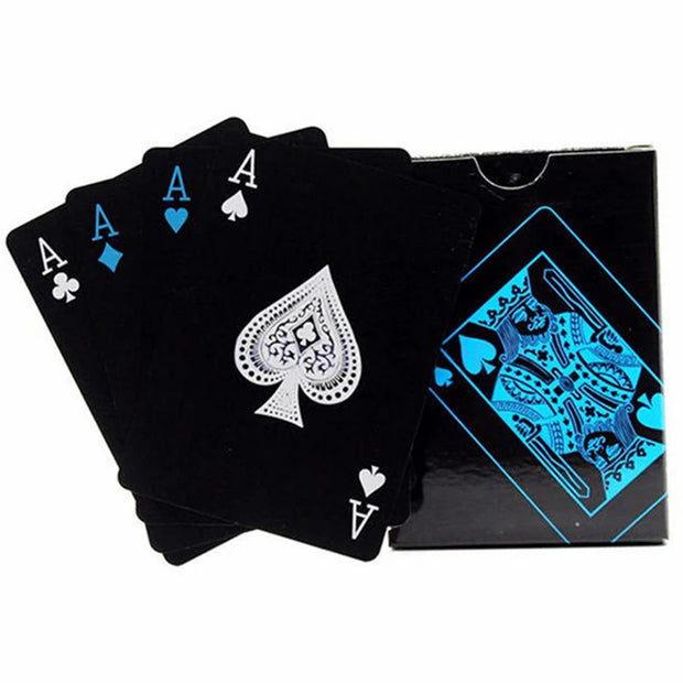 Jeu de cartes poker noir