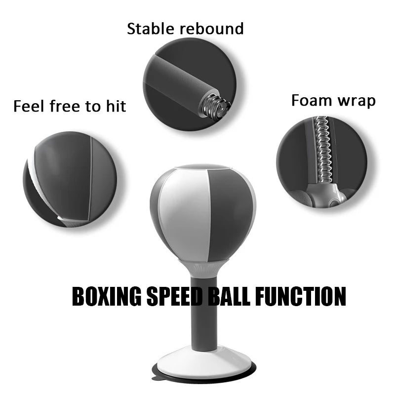 Entraîneur de réflexes de boxe assis