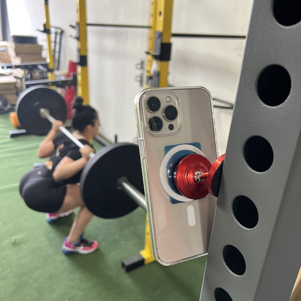 Support de téléphone magnétique double pour salle de sport