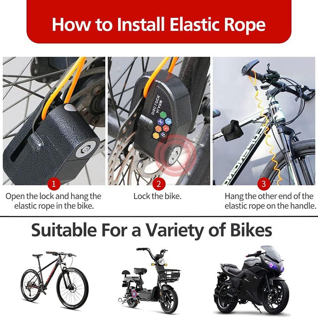 Verrouillage de frein de moto