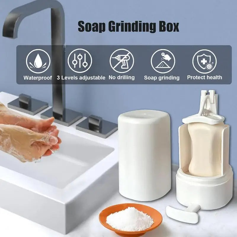 Distributeur de savon en barre sans dégâts.