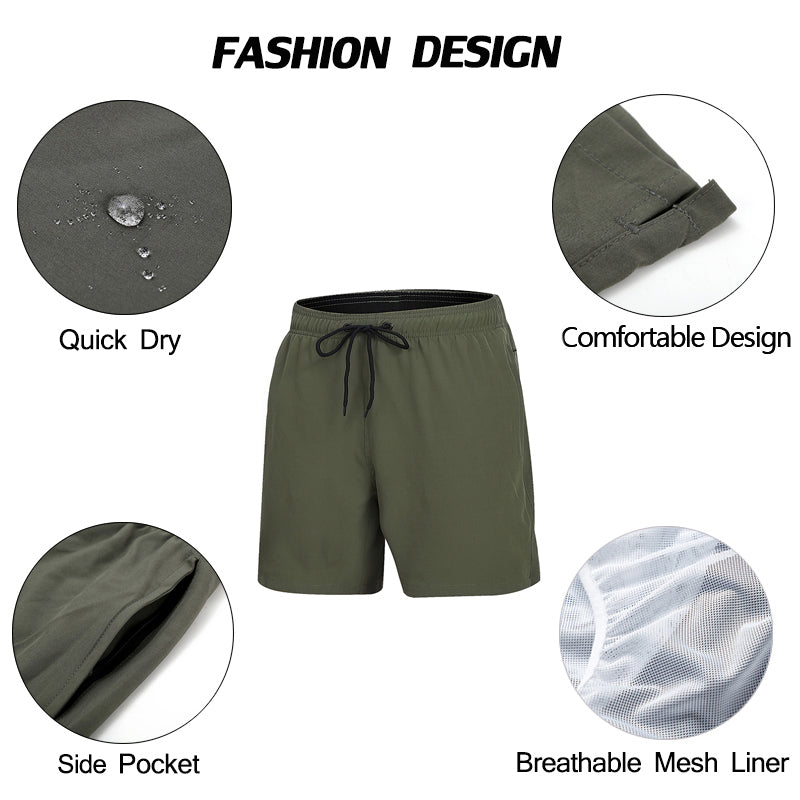 Maillot de bain extensible Escatch pour homme, séchage rapide, pour la plage