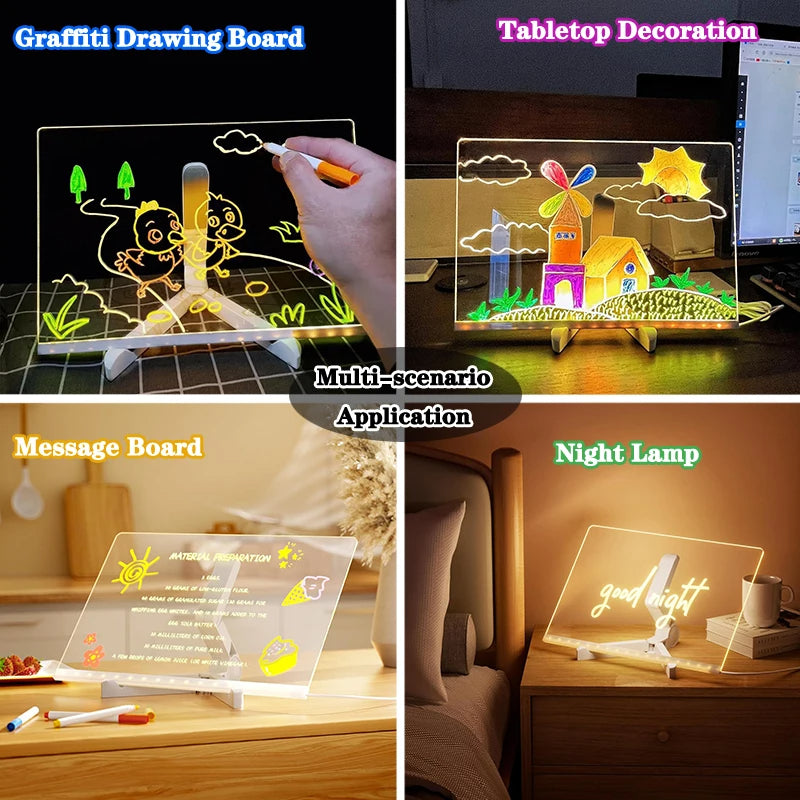 Tableau lumineux de griffonnage