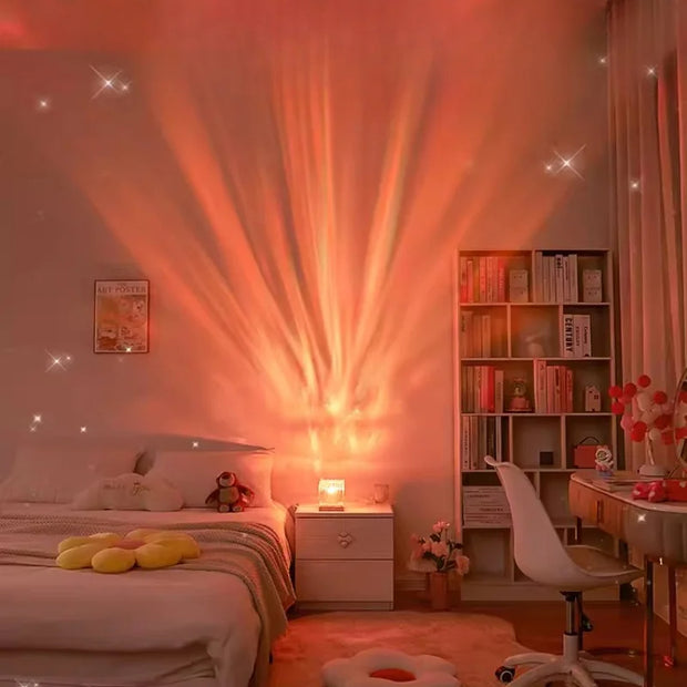 Veilleuse d'ambiance à ondulations d'eau