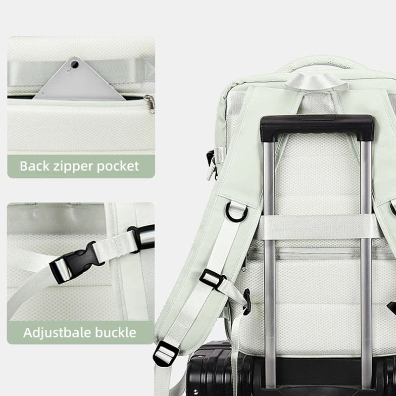 Sac à dos de voyage extensible unisexe.