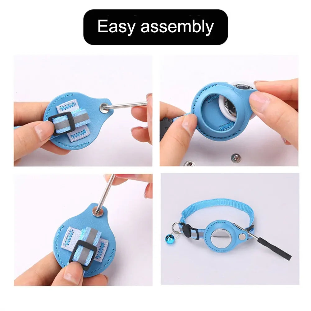 Collier réfléchissant pour chat avec support Apple AirTag