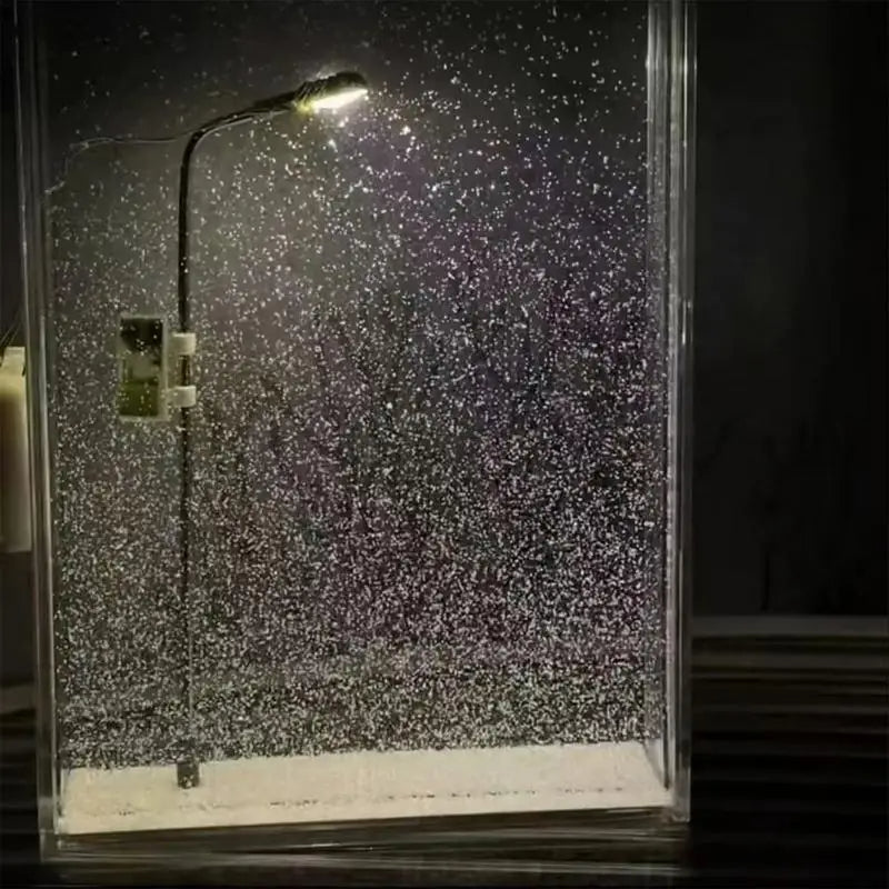 Lampe de nuit chute de neige