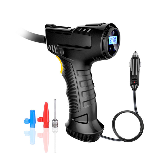 Pompe à pneus électrique portable pour voiture.