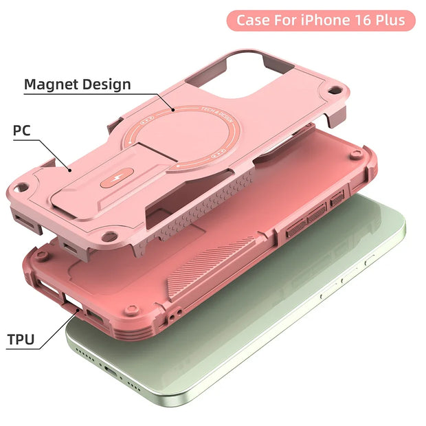 Coque magnétique antichoc pour iPhone