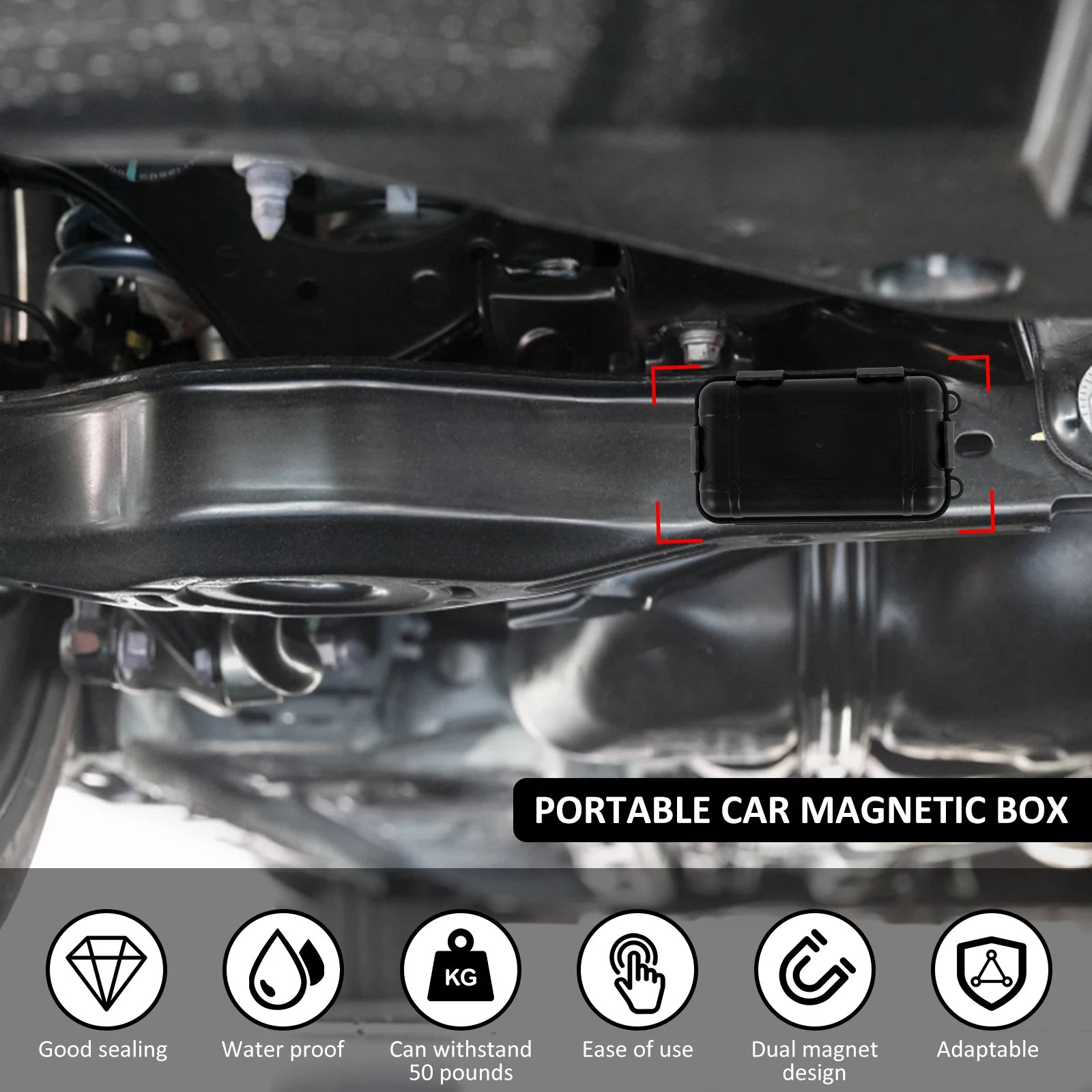 Porte-clés magnétique pour dessous de voiture