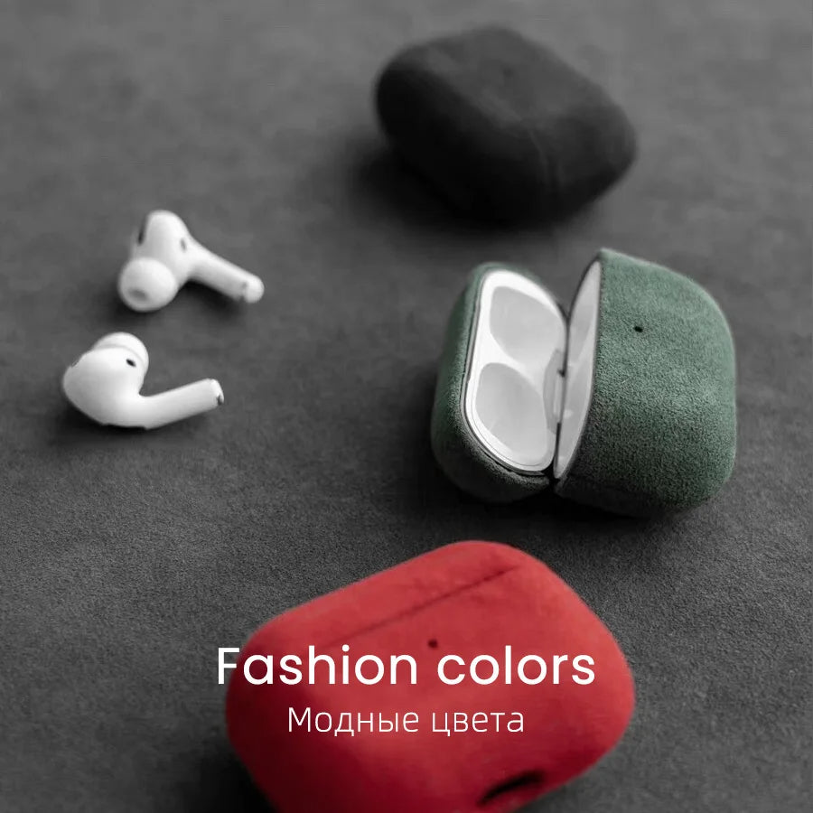 Étui en Alcantara pour AirPods Pro.