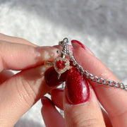 Ensemble bague cœur et bracelet épée