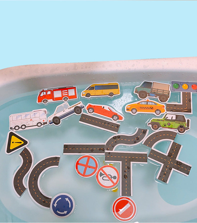 Jouet de bain pour bébé avec circulation, 23 pièces