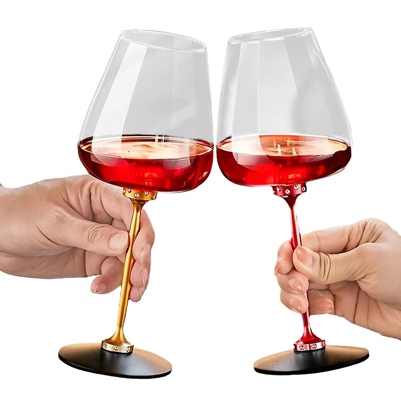 Verre à vin tournant