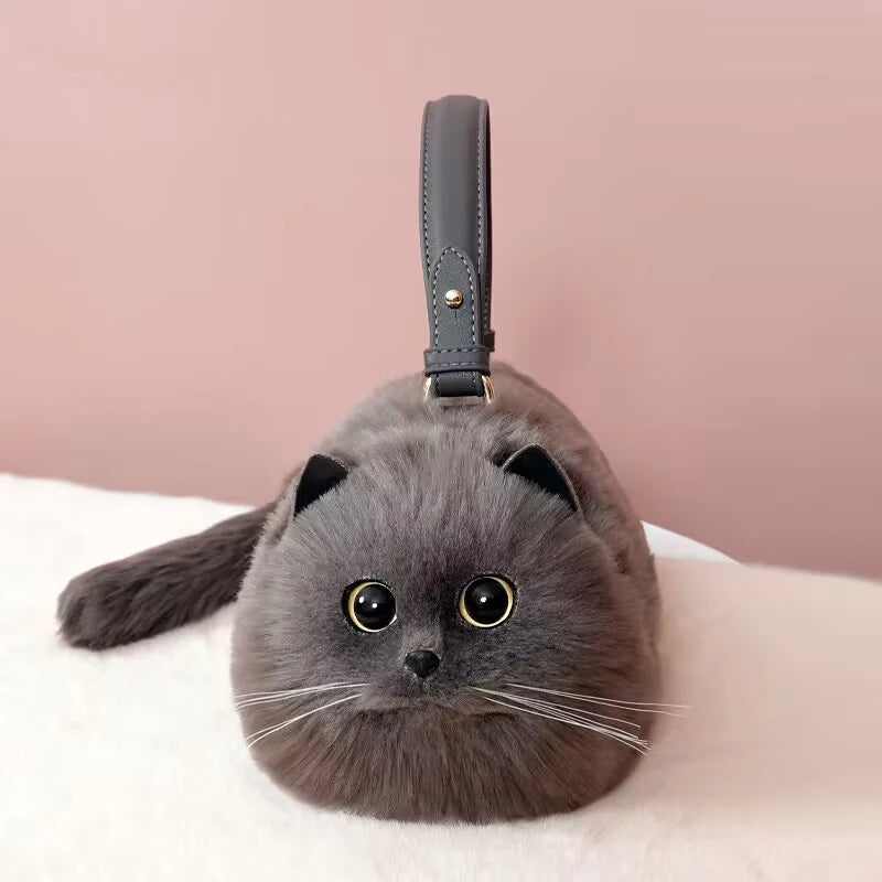 Sac à main chat