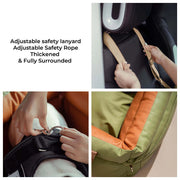 Siège auto pour chien avec boucle de sécurité