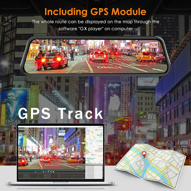 Écran miroir de la caméra de tableau de bord