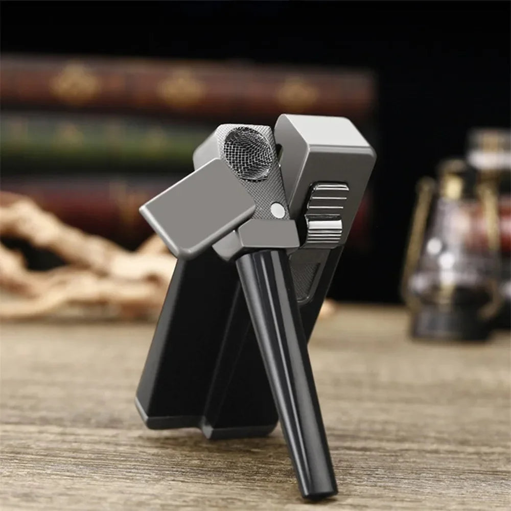 Briquet à tuyau pliable.
