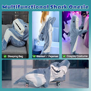 Couverture de couchage portable en forme de requin.
