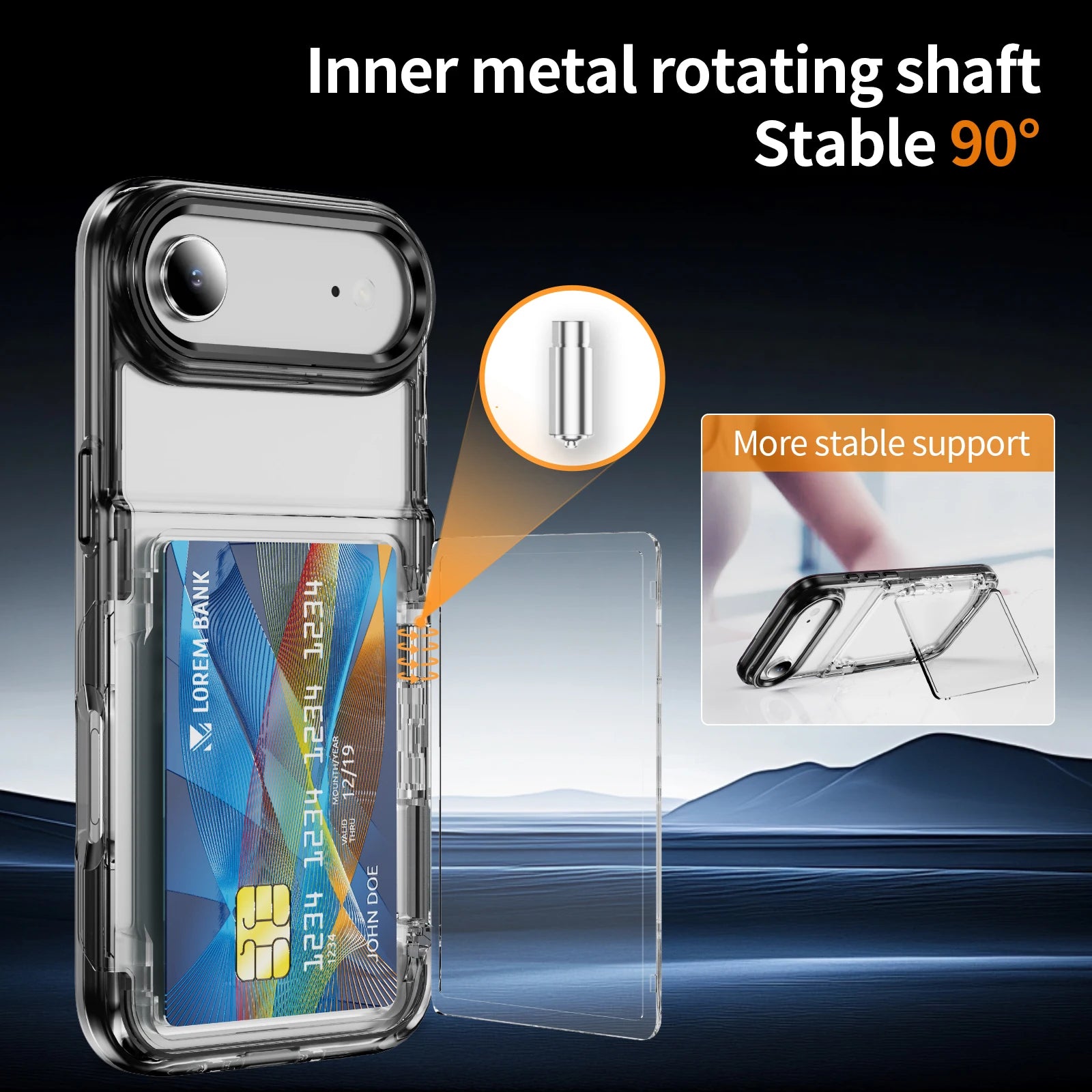 Étui de protection pour iPhone avec porte-cartes