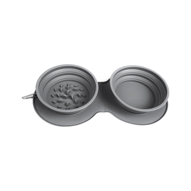 Gamelle pliable en silicone pour alimentation lente