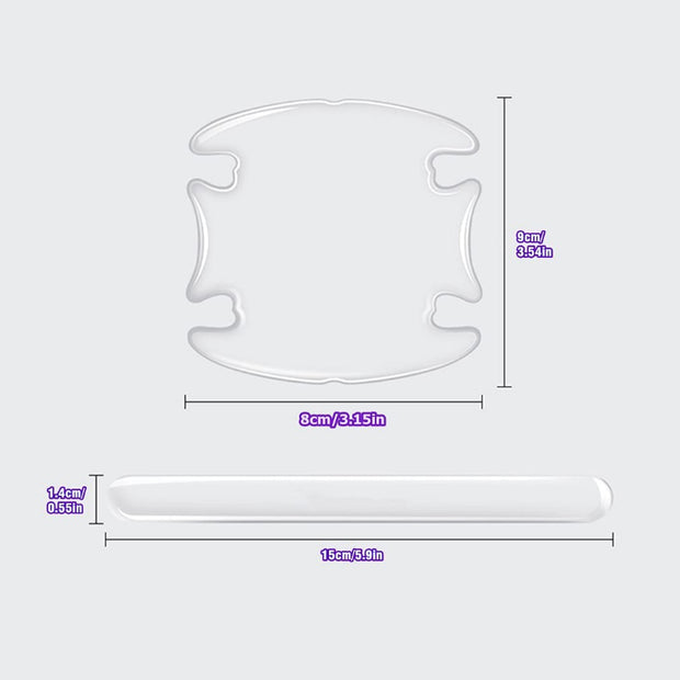 Autocollants de protection anti-rayures pour poignée de portière ou cuvette de voiture