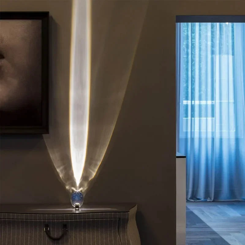 Lampe d'ambiance en cristal.