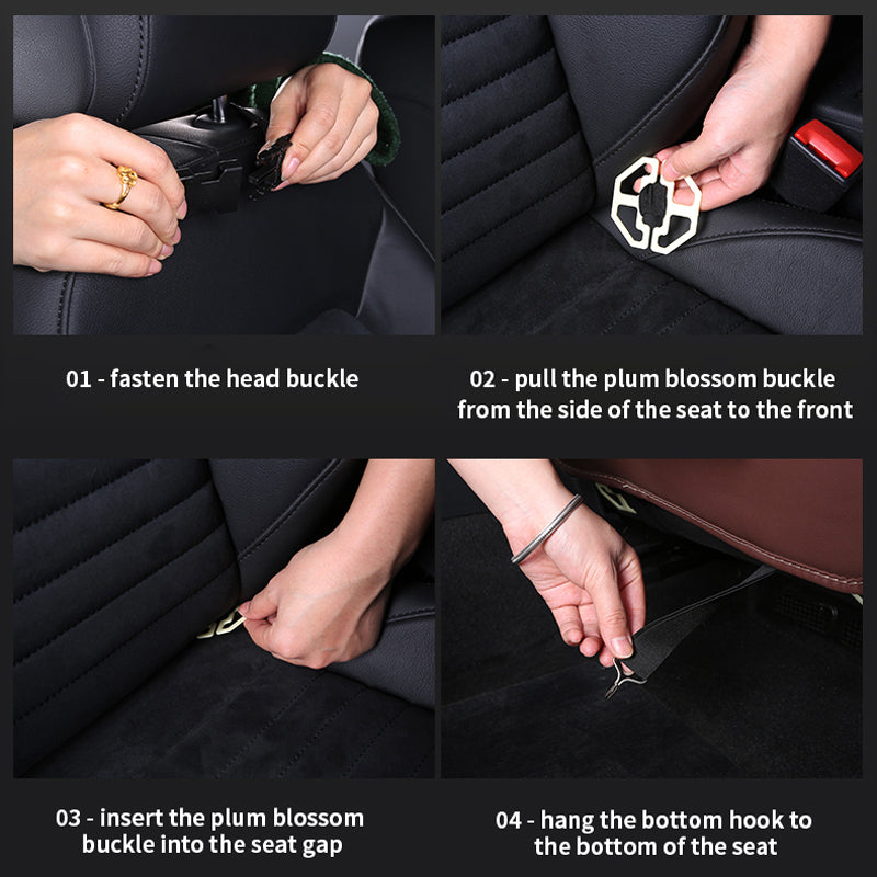 Sac de rangement pour siège arrière de voiture avec table pliable.