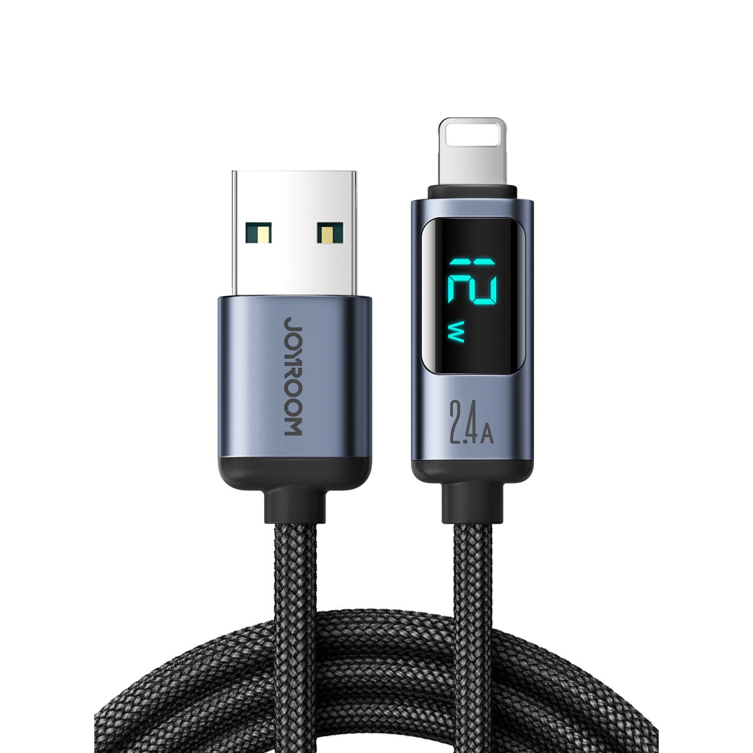 Câble de données USB tressé avec écran