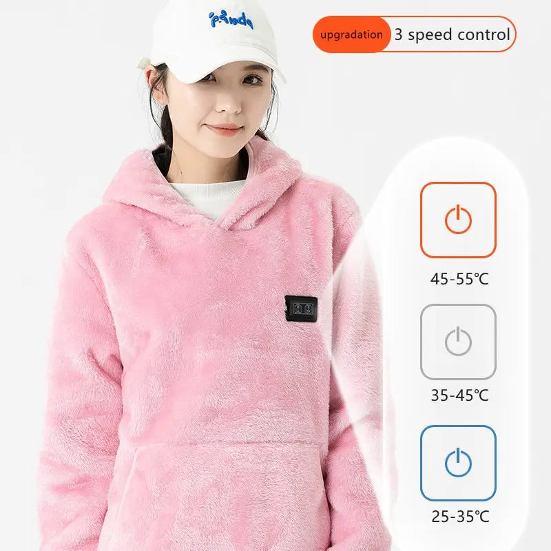 Sweat à capuche USB infrarouge avec 9 zones de chauffage