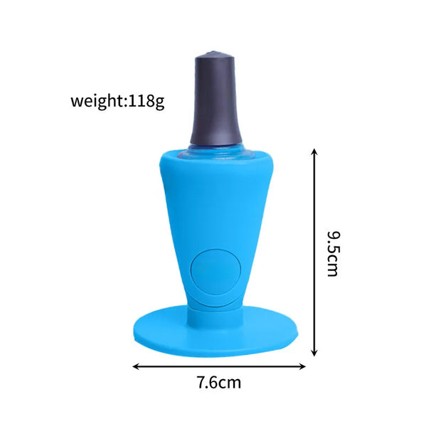 Support de vernis à ongles en silicone.                                Silicone Nail Polish Holder