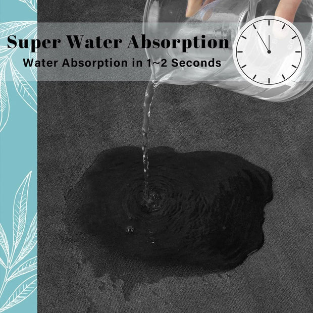 Tapis de salle de bain en mousse à mémoire de forme.