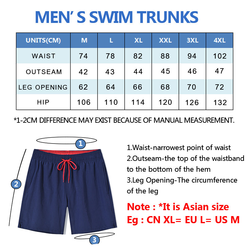 Maillot de bain extensible Escatch pour homme, séchage rapide, pour la plage