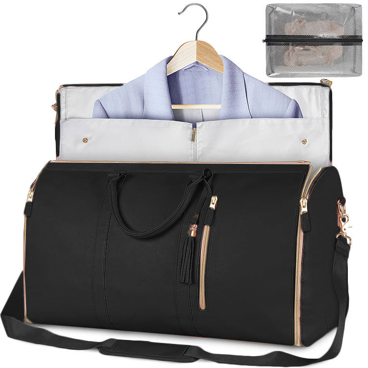 Grand sac de rangement pliable en PU pour costume pour femme