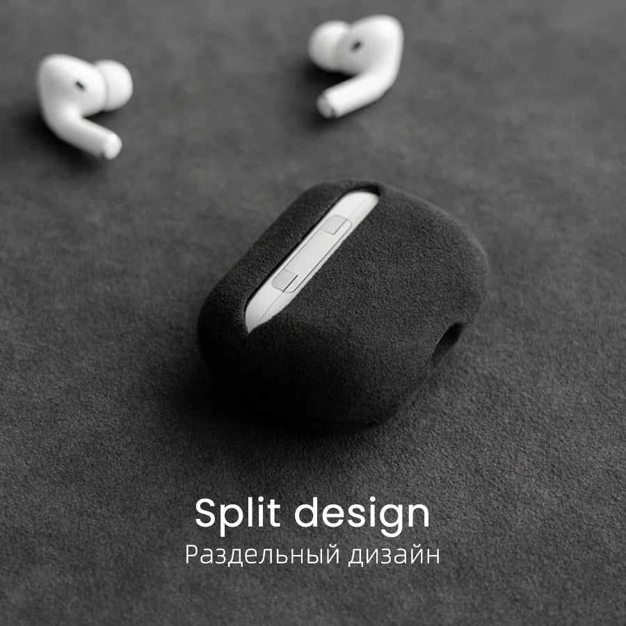 Étui en Alcantara pour AirPods Pro.