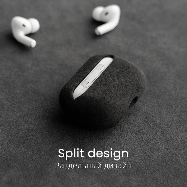 Étui en Alcantara pour AirPods Pro.