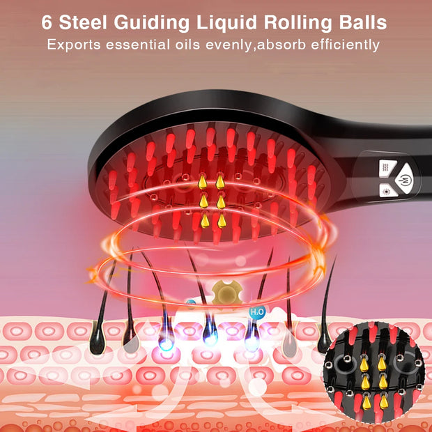 Peigne de massage à jet électrique EMS