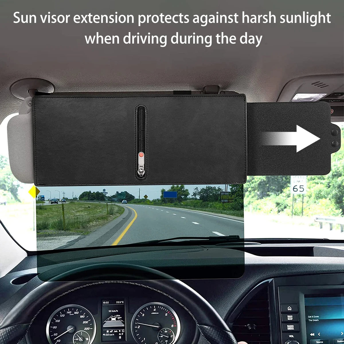 Extension de pare-soleil pour voitures.