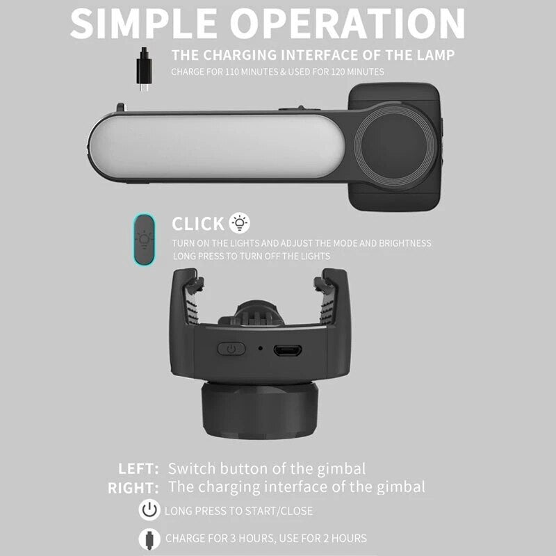 Stabilisateur de cardan portable Selfie Stick L09.