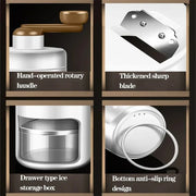 Machine à granité avec broyeur à glace.