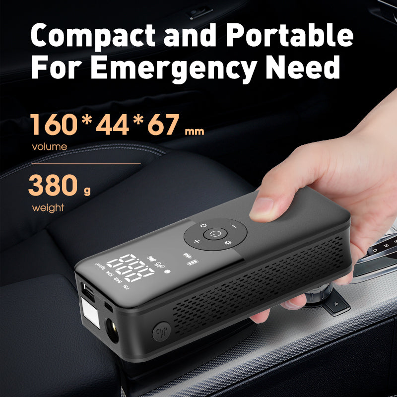 Compresseur de pompe à air numérique portable rechargeable pour pneus.