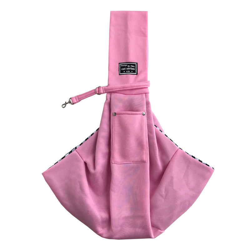 Sac à bandoulière pour animaux de compagnie.