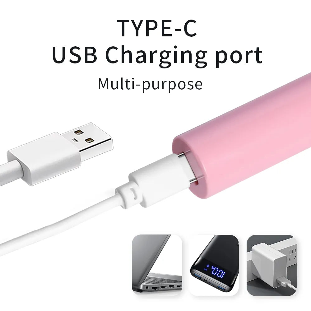 Bâton de lampe de photothérapie pour vernis à ongles à séchage rapide.                                      Quick Dry Nail Polish Phototherapy Lamp Stick
