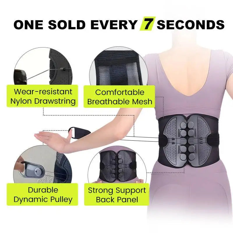Ceinture de soutien lombaire réglable