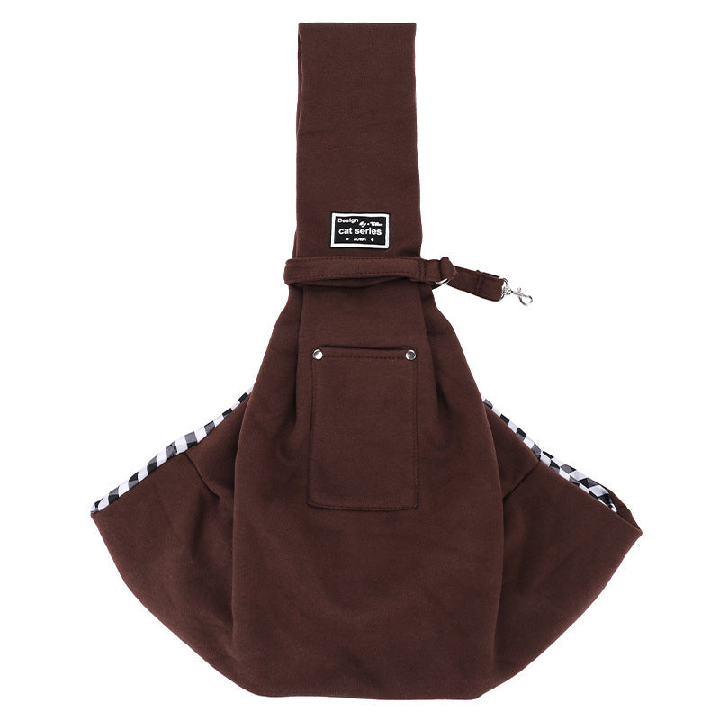 Sac à bandoulière pour animaux de compagnie.