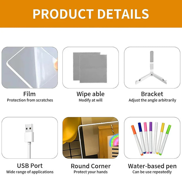 Tableau lumineux de griffonnage