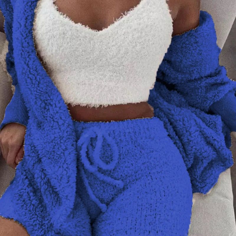 Ensemble pyjama en tricot confortable pour femme.