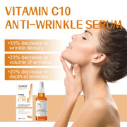 Sérum visage anti-rides à la vitamine C.