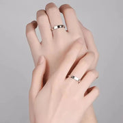 Bagues d'amoureux en argent sterling 925