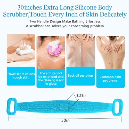 Épurateur de dos en silicone.